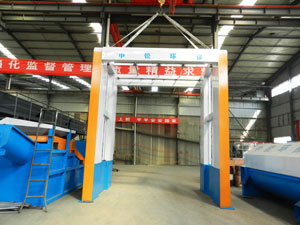 中銳環(huán)保生產(chǎn)的龍門式洗輪機(jī)銷往全國(guó)各地